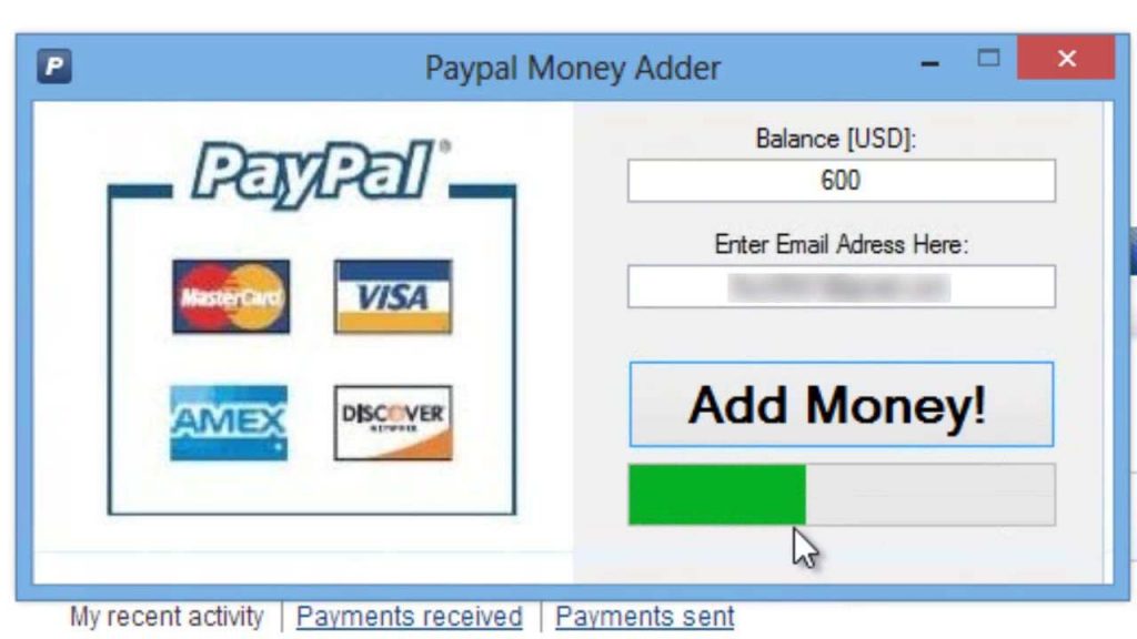 paypal money adder no survey no password for android